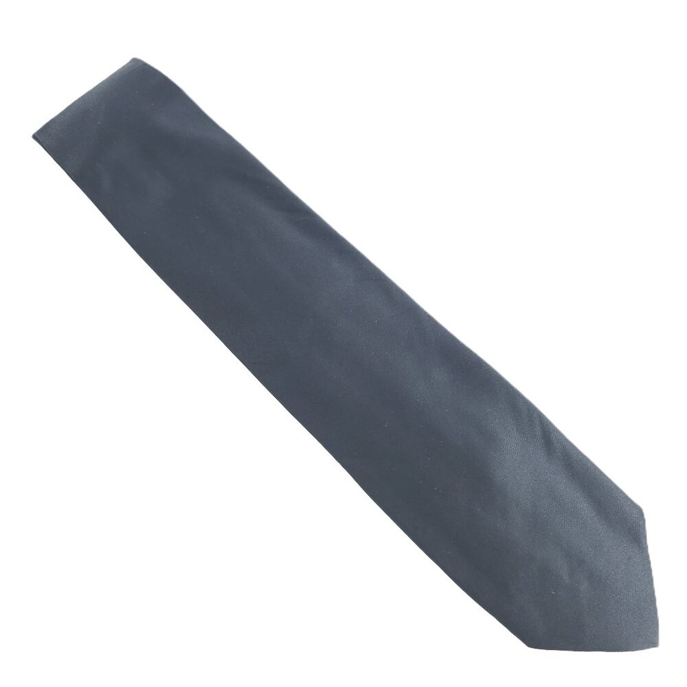 croft & barrow Men Necktie Polyester Solid Color Black Size 58x3.75 - NWOT
